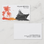 Palmen | Kreuzfahrtschiff Visitenkarte (Vorne/Hinten)