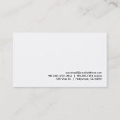 Palmen | Kreuzfahrtschiff Visitenkarte (Rückseite)