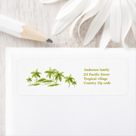 Palmen-Label (Insitu)