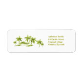 Palmen-Label (Vorne)