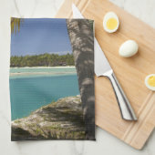 Palmen & Lagune, Musket Cove Island Resort Geschirrtuch (Viertel Falte)