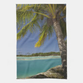 Palmen & Lagune, Musket Cove Island Resort Geschirrtuch (Vertikal)