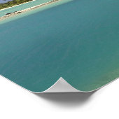 Palmen & Lagune, Musket Cove Island Resort Poster (Ecke)