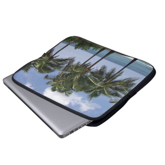 Palmen Laptopschutzhülle (Vorne Knopf)