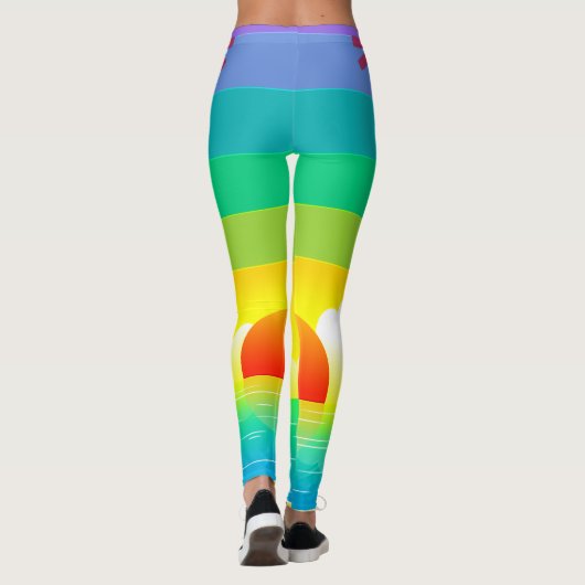 Palmen Leggings (Rückseite)