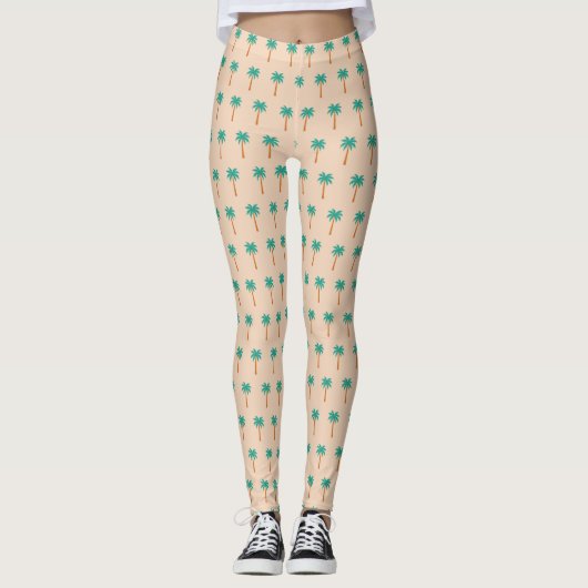 Palmen Leggings (Vorderseite)