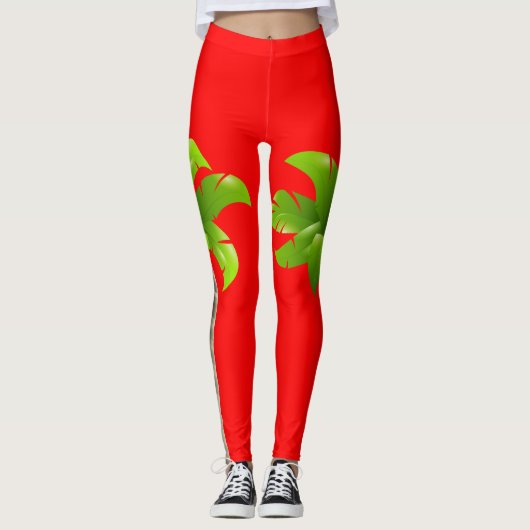 Palmen Leggings (Vorderseite)