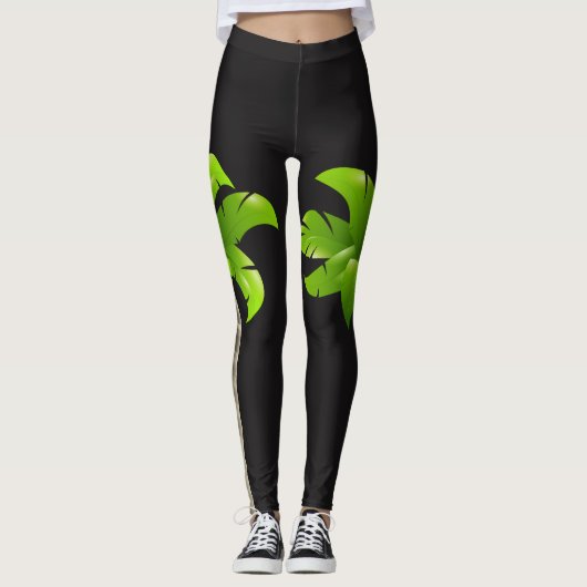 Palmen Leggings (Vorderseite)