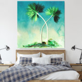 Palmen Leinwanddruck (Insitu (Schlafzimmer))