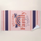 Palmen Matching Familien Urlaub Strand Handtuch (Vorderseite)