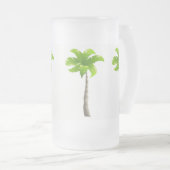 Palmen Mattiert 16 oz Mattierte Glass-Tasse Mattglas Bierglas (VorderseiteRechts)