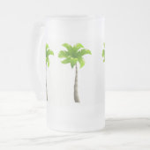 Palmen Mattiert 16 oz Mattierte Glass-Tasse Mattglas Bierglas (Vorderseite Links)