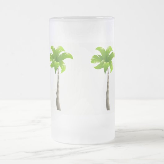 Palmen Mattiert 16 oz Mattierte Glass-Tasse Mattglas Bierglas (Mittel)