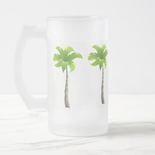 Palmen Mattiert 16 oz Mattierte Glass-Tasse Mattglas Bierglas (Links)