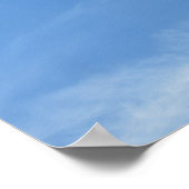 Palmen mit blauem Himmel Poster (Ecke)