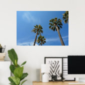 Palmen mit blauem Himmel Poster (Heimbüro)