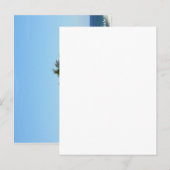 Palmen mit Blick auf den Ozean Postkarte (Vorne/Hinten)