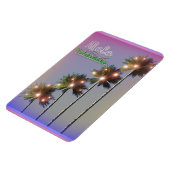 Palmen mit Lichtern Mele Kalikimaka Magnet (Linke Seite)