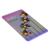 Palmen mit Lichtern Mele Kalikimaka Magnet (Rechte Seite)