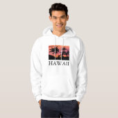 Palmen mit Silhouette, Hawaii Hoodie (Vorne ganz)