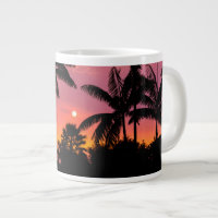 Palmen mit Silhouette, Hawaii