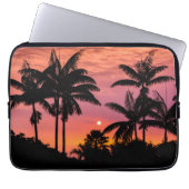 Palmen mit Silhouette, Hawaii Laptopschutzhülle (Vorderseite)
