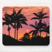 Palmen mit Silhouette, Hawaii Mousepad (Vorne)