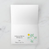 Palmen mit Sonnenkarte Karte (Innenseite)