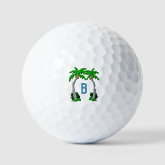 Palmen-Monogramm  Golfball