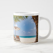 Palmen | Moody Sky Jumbo-Tasse (Rechts)