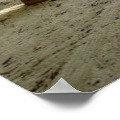 Palmen | Moody Sky Poster (Ecke)