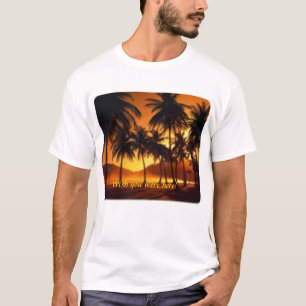 Palmen nachts Barbados T-Shirt