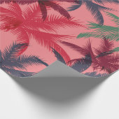 Palmen nahtloses Muster Geschenkpapier (Ecke)