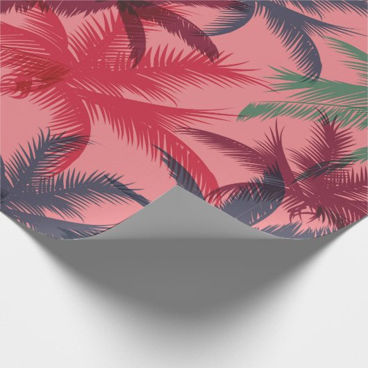 Palmen nahtloses Muster Geschenkpapier (Ecke)