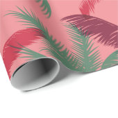 Palmen nahtloses Muster Geschenkpapier (Rolleneckpunkt)