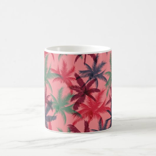 Palmen nahtloses Muster Kaffeetasse (Mittel)