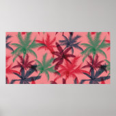 Palmen nahtloses Muster Poster (Vorne)