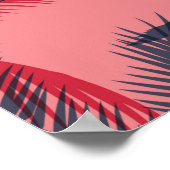 Palmen nahtloses Muster Poster (Ecke)