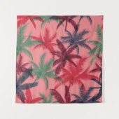 Palmen nahtloses Muster Wandteppich (Vorderseite)