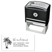 Palmen | Name und Rücksendeadresse der Skriptfamil Permastempel (Beispiel)