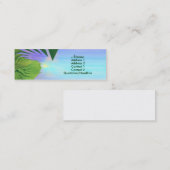 Palmen oben mini visitenkarte (Vorne/Hinten)