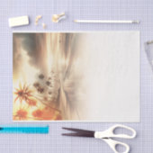 Palmen & Orange Sunset Beach Hochzeit Seidenpapier (Handwerk)
