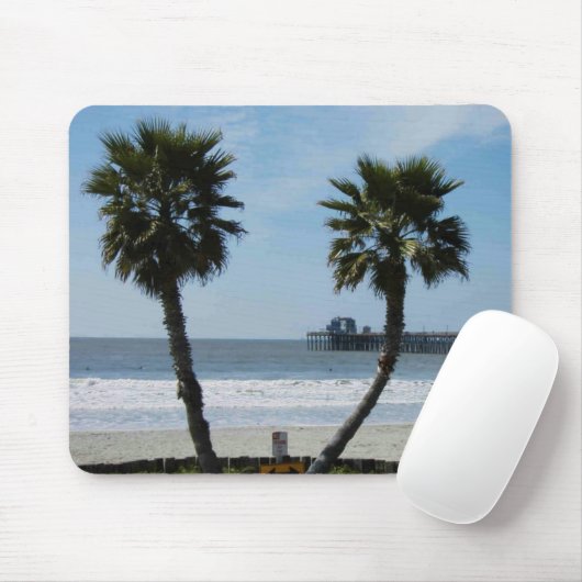 Palmen (Ozean, CA) Mousepad (Mit Mouse)