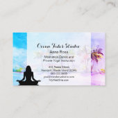 *~* Palmen-Ozean-Seemindfulness-Meditations-Yoga Visitenkarte (Rückseite)