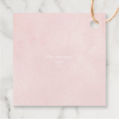 Palmen, Pampas Gras weich rosa Danke für Ihre Hoch Geschenkanhänger (Rückseite)