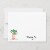 Palmen Personalisiert Mitteilungskarte (Vorderseite)