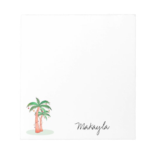 Palmen Personalisiert Notizblock (Vorderseite)
