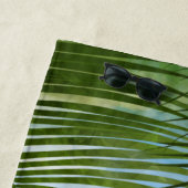 Palmen Personalisiertes Badetuch (Beispiel)