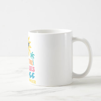 Palmen & Positivität - Retro Sommerstimmung Kaffeetasse