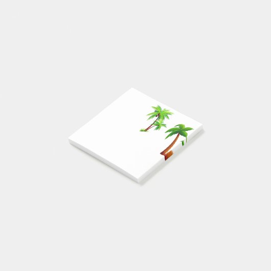 Palmen Post-it Klebezettel (angewinkelt)